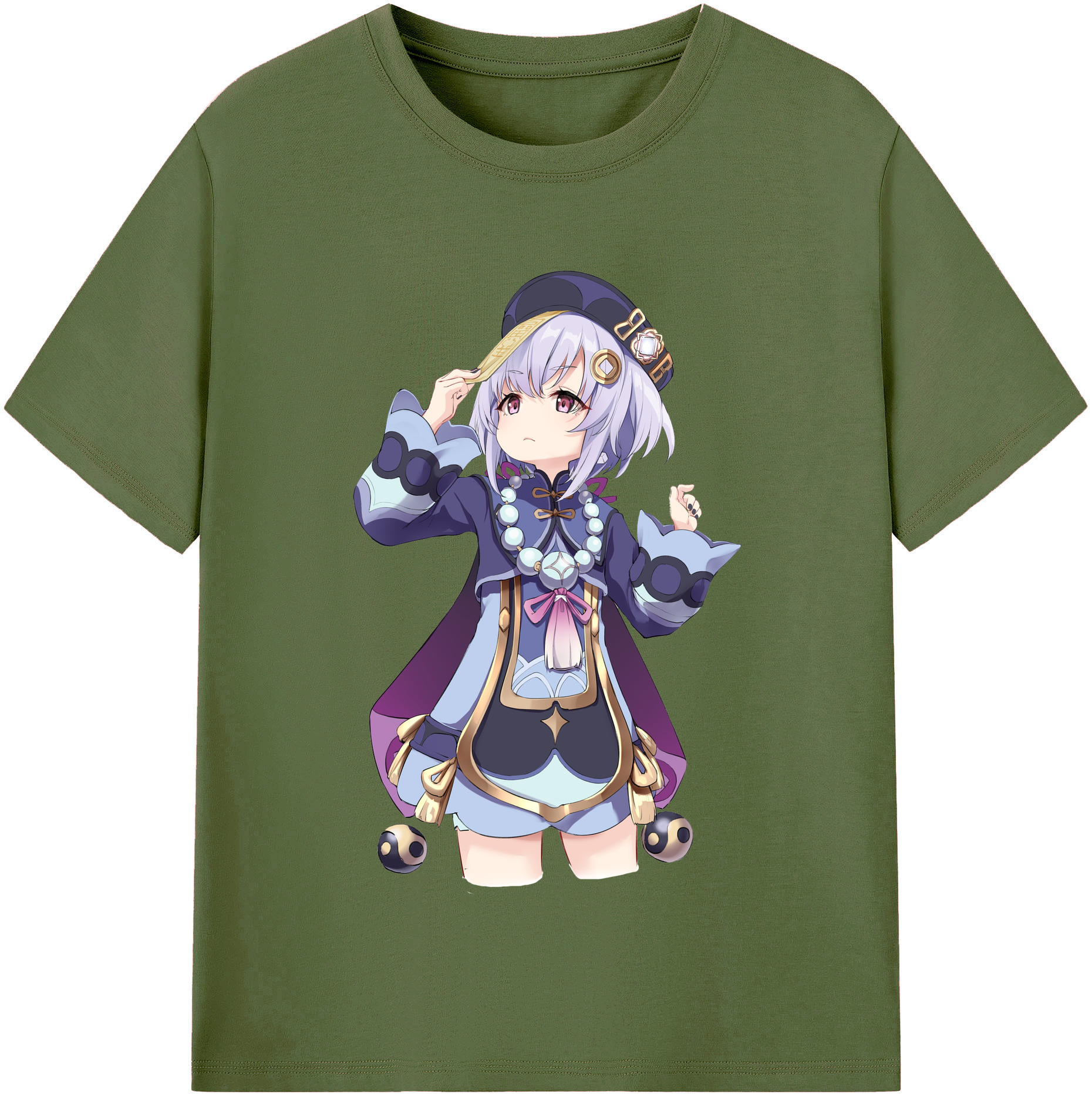 げんし神 七七 なな  genshin Nana 綿100％半袖Tシャツ（フロントプリント）